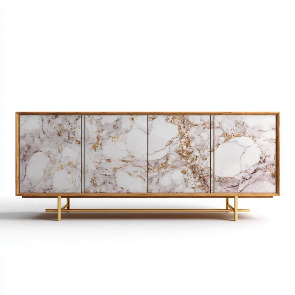 Credenza in Marmo 240x80x45 cm – Design Moderno