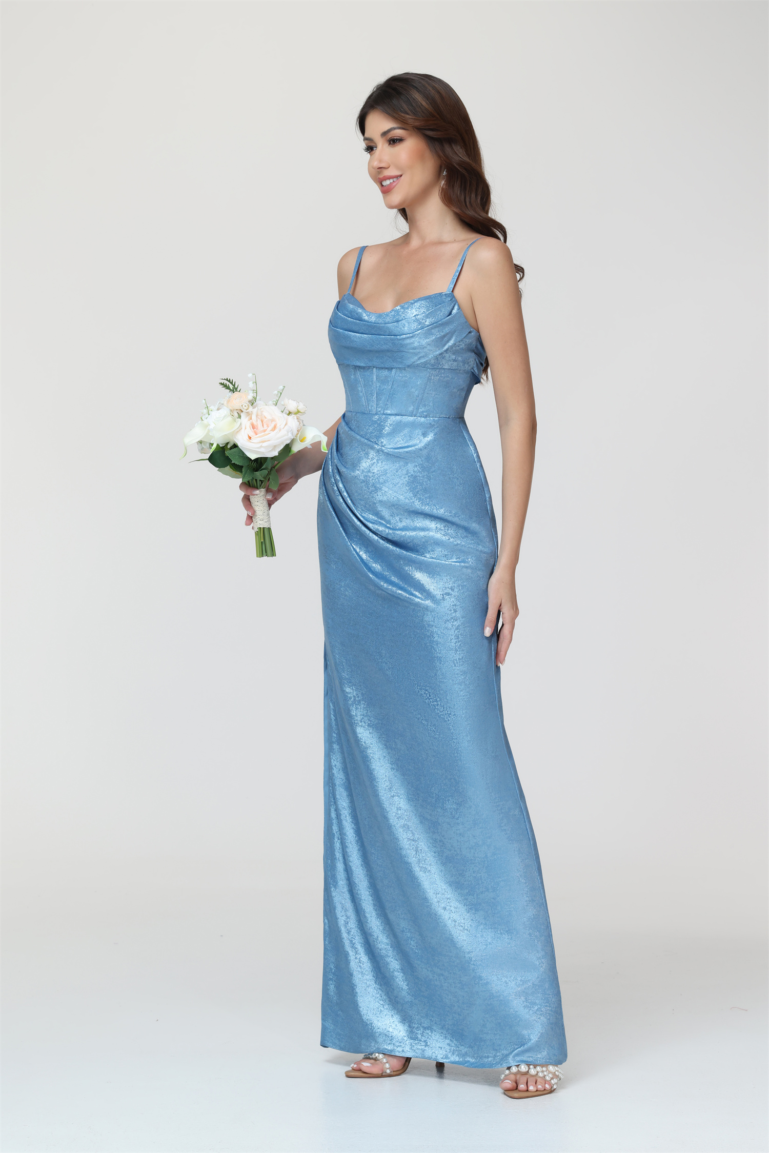 Mermaid Strapless Spaghetti Straps Silt Bridesmaid Dress #BM2512053