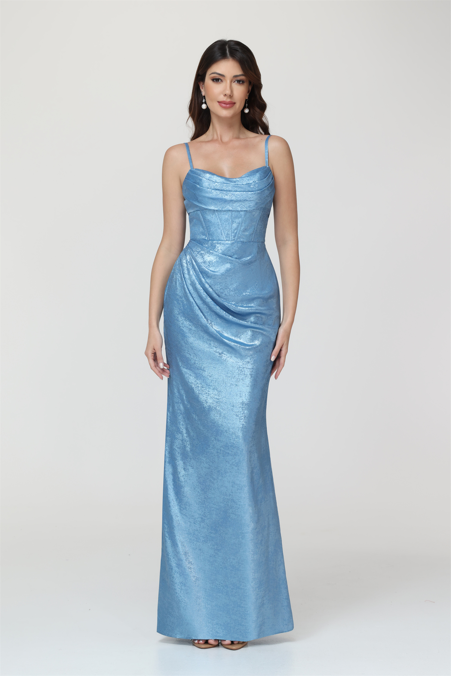 Mermaid Strapless Spaghetti Straps Silt Bridesmaid Dress #BM2512053