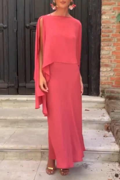 Elegant Convertible Cape Dress
