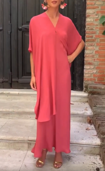 Elegant Convertible Cape Dress