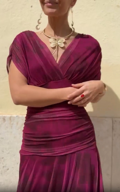 Dancing Petals Mesh Dress
