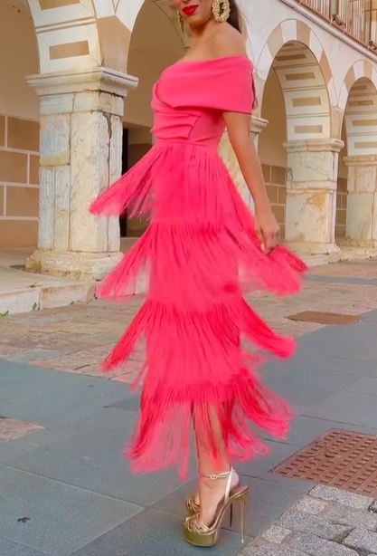 Valentina Coral Dress