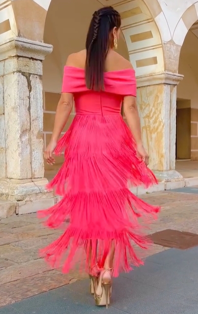 Valentina Coral Dress