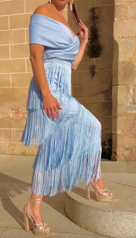 Valentina Blue Dress