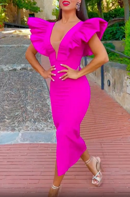 Venezia Fuchsia Dress