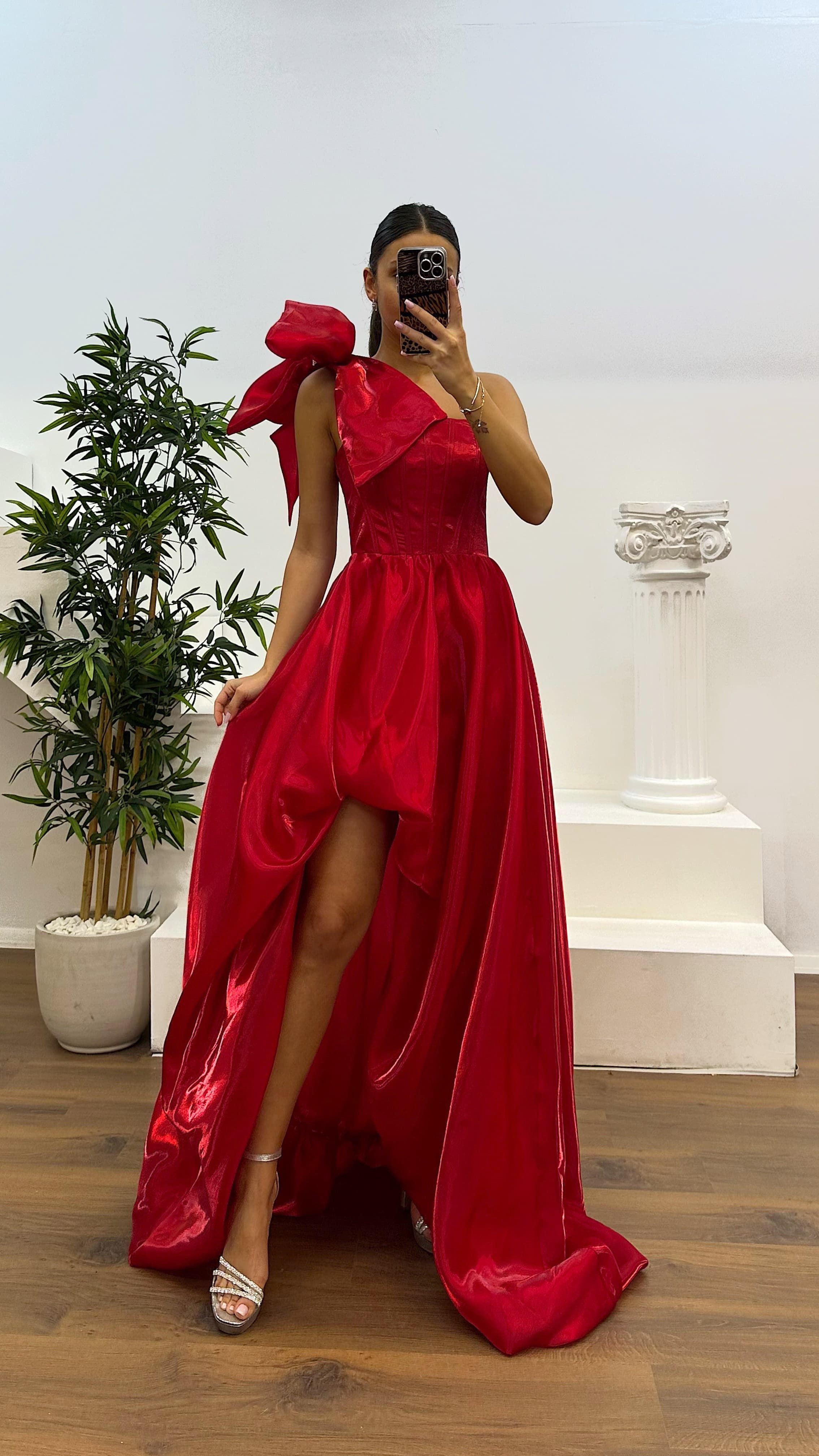 One Shoulder Evening Dress
