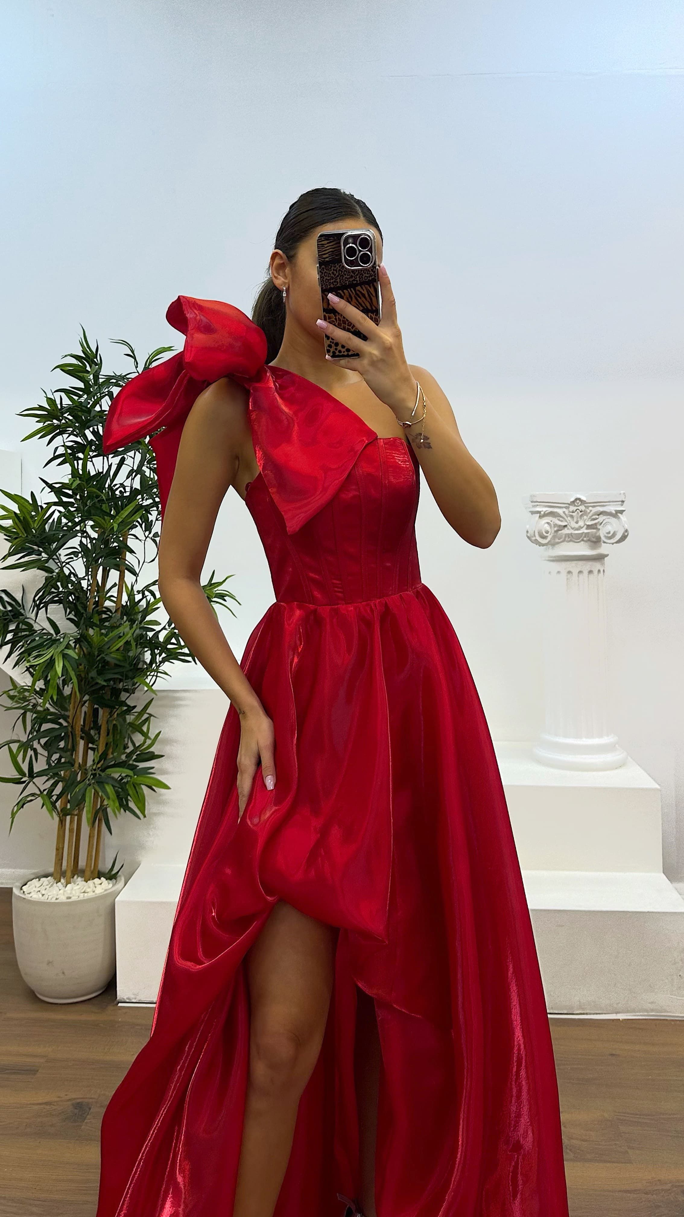One Shoulder Evening Dress