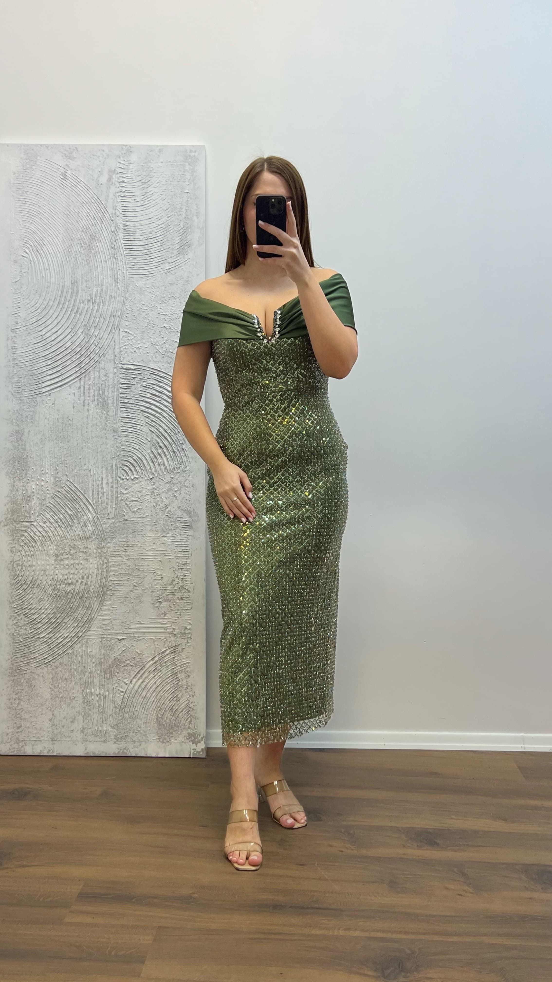 Strapless Embroidered Plus Size Evening Dress