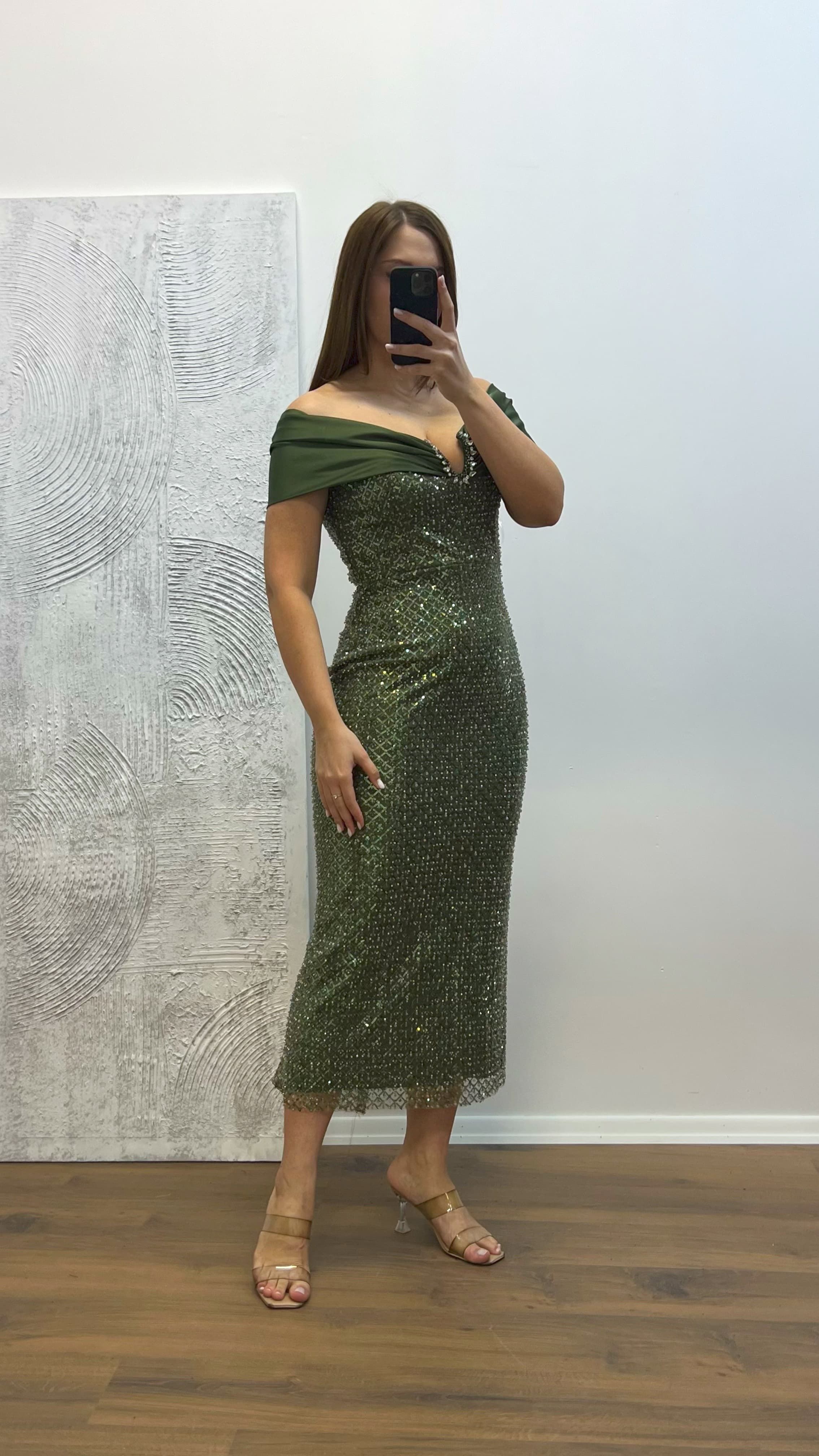 Strapless Embroidered Plus Size Evening Dress