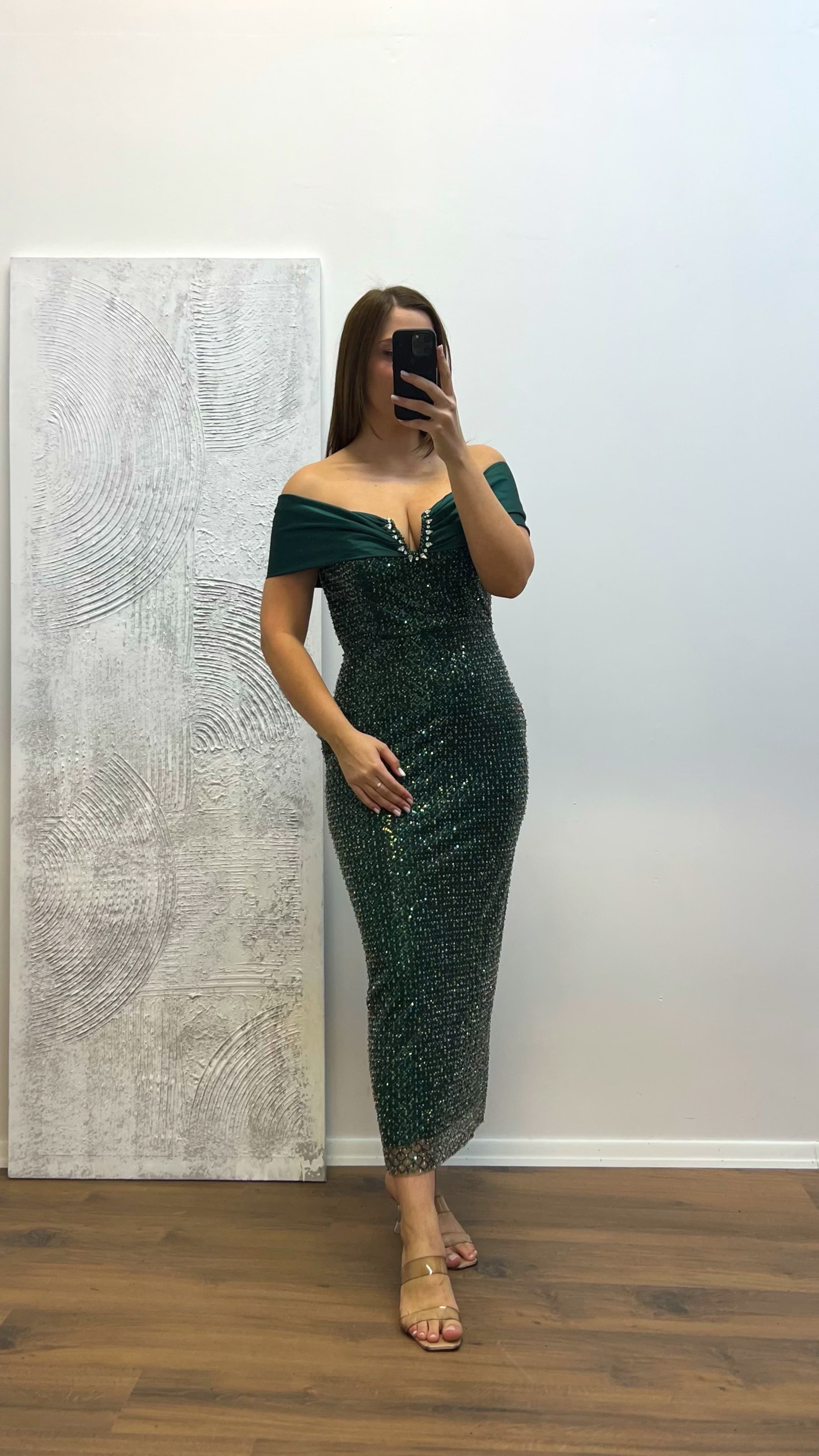 Strapless Embroidered Plus Size Evening Dress