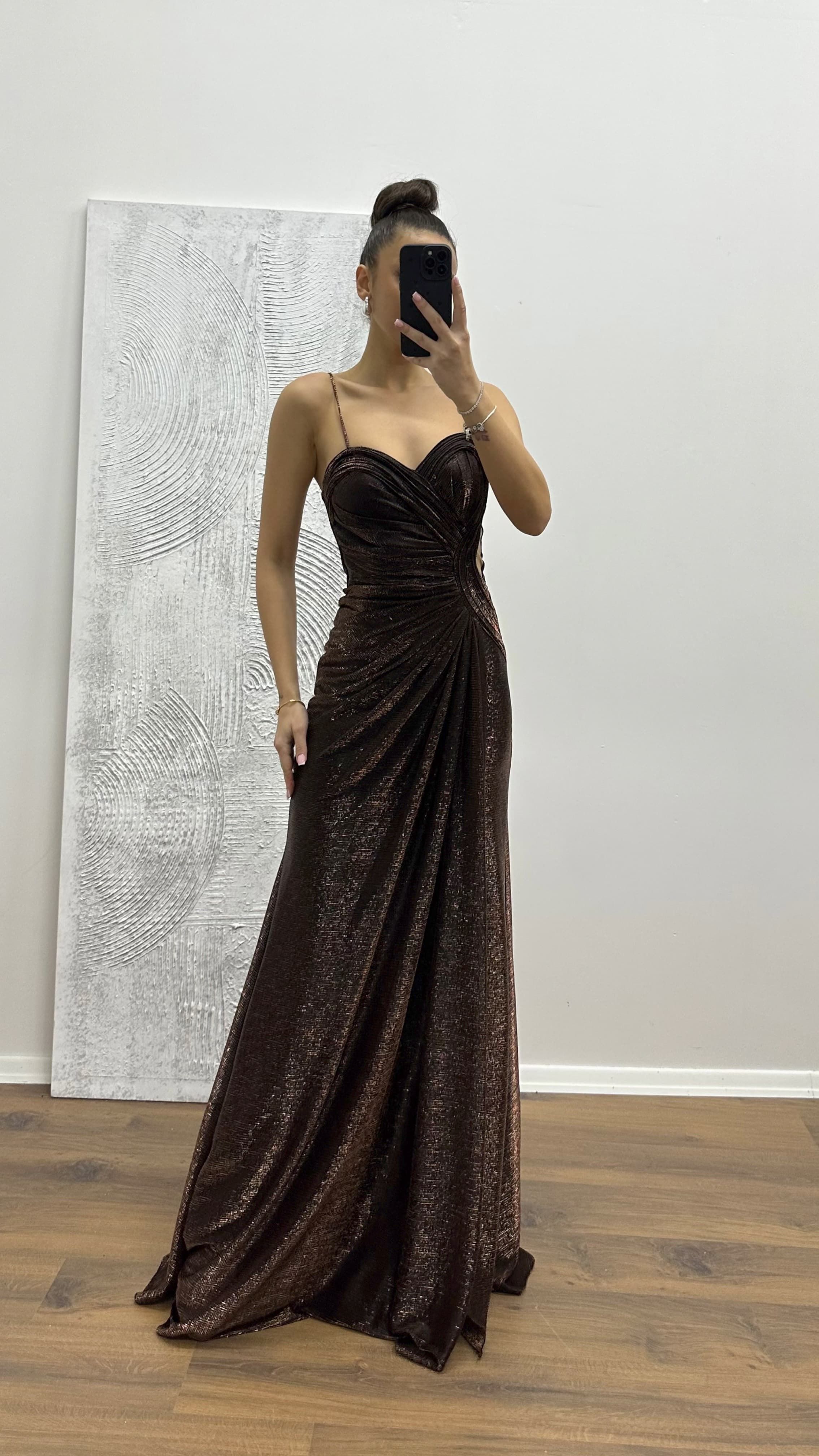 Rope Strap Evening Dress
