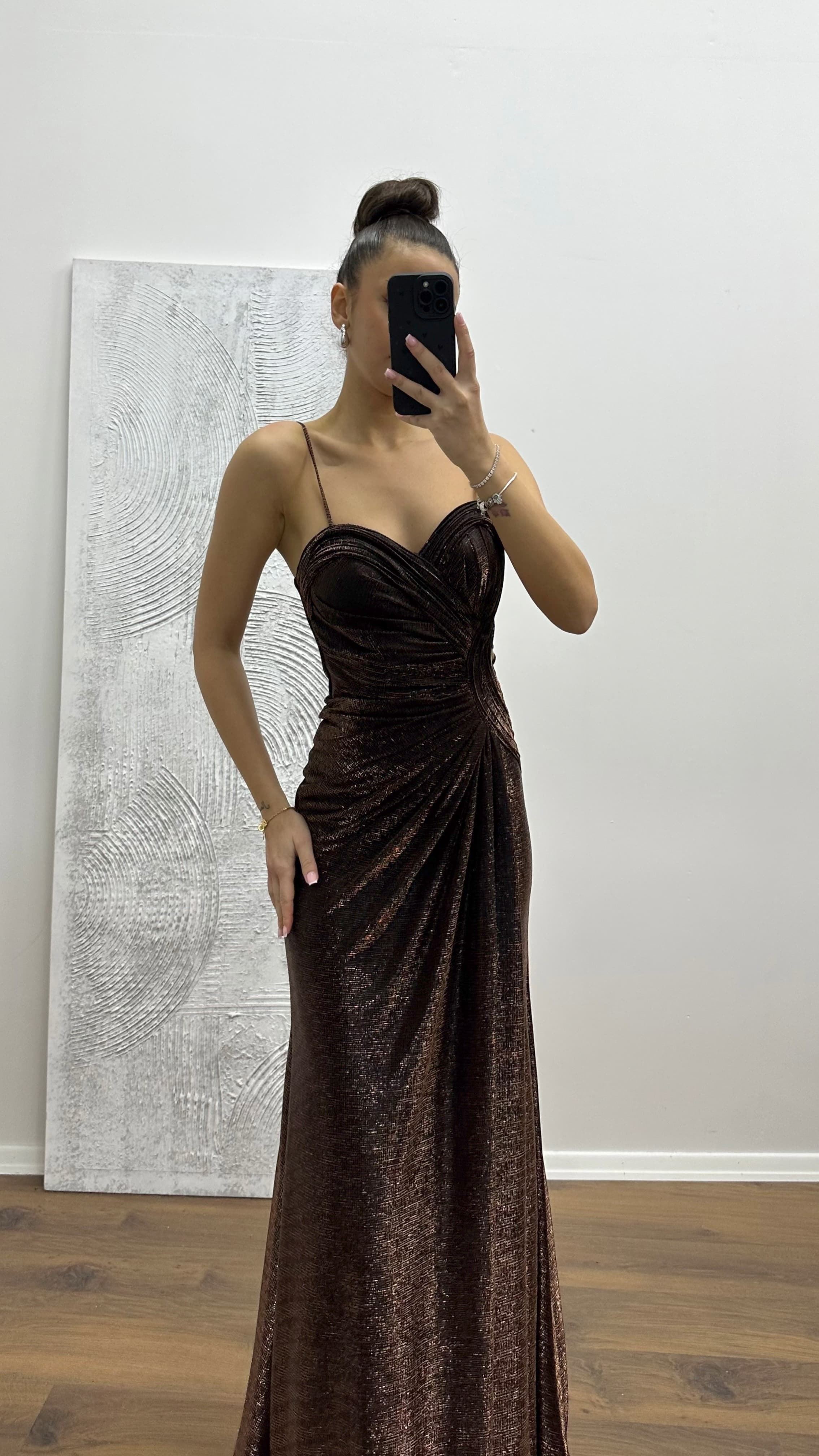 Rope Strap Evening Dress