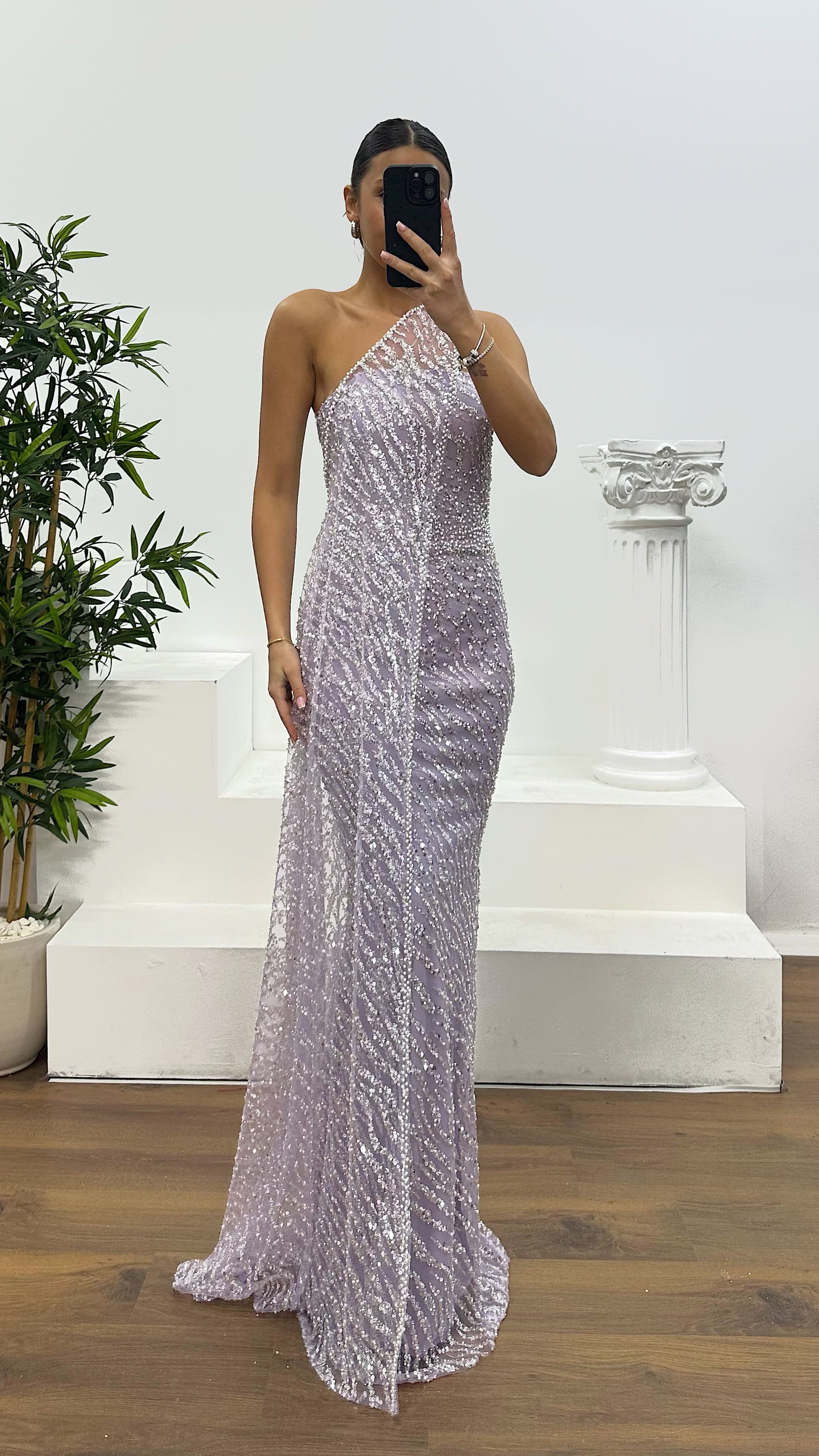 Strapless Cape Evening Dress