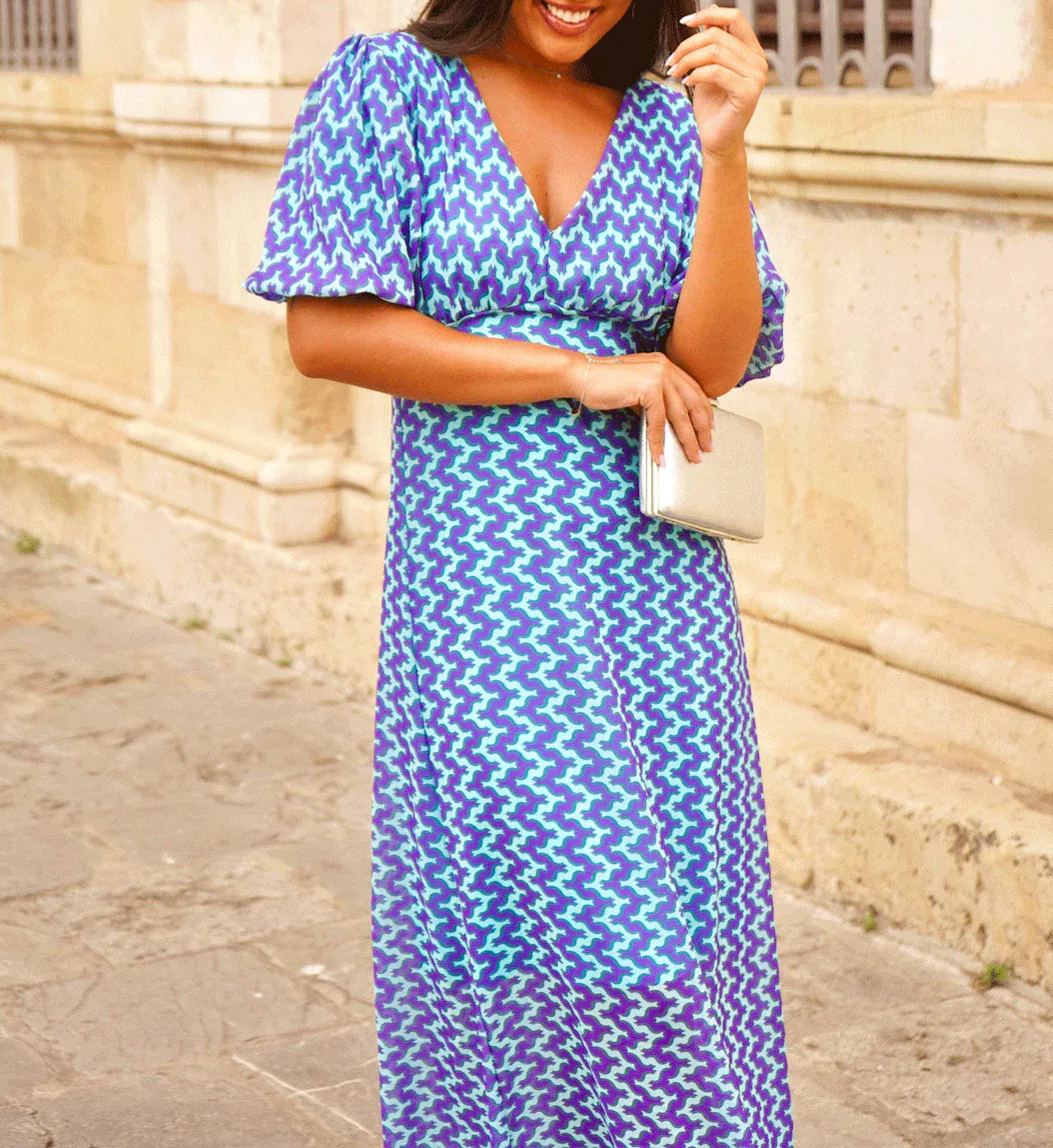Martina Dress Blue