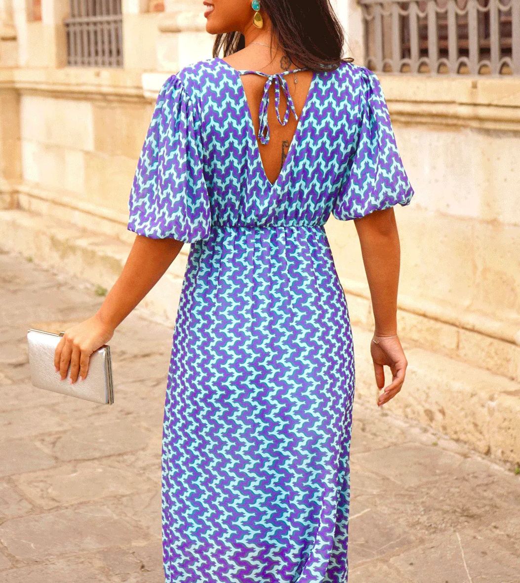 Martina Dress Blue