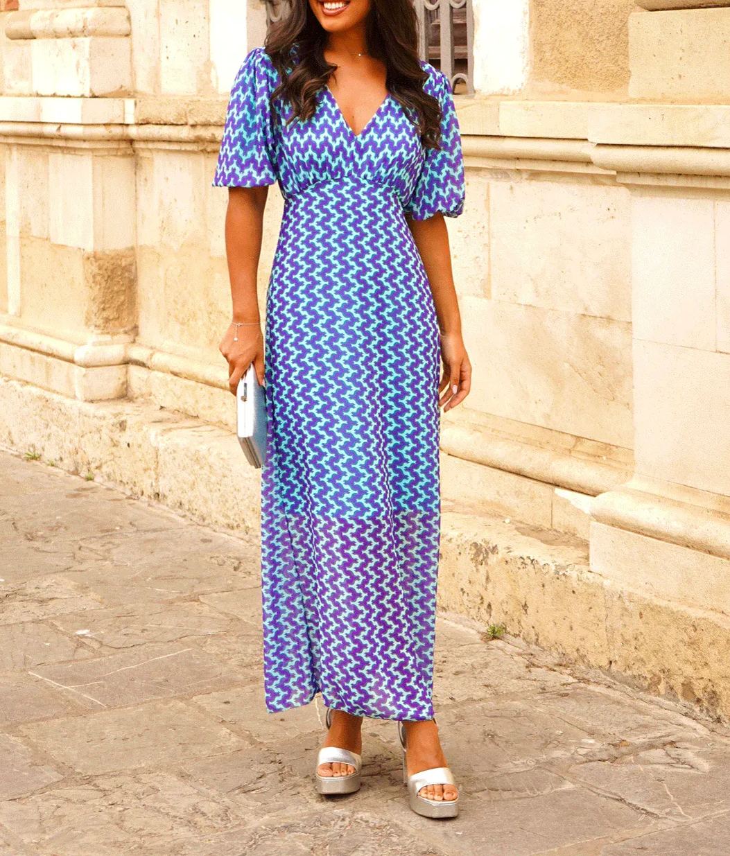 Martina Dress Blue