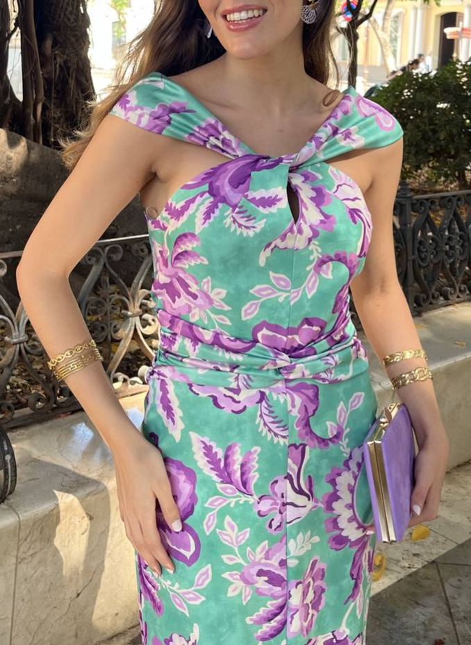 Tavira print dress