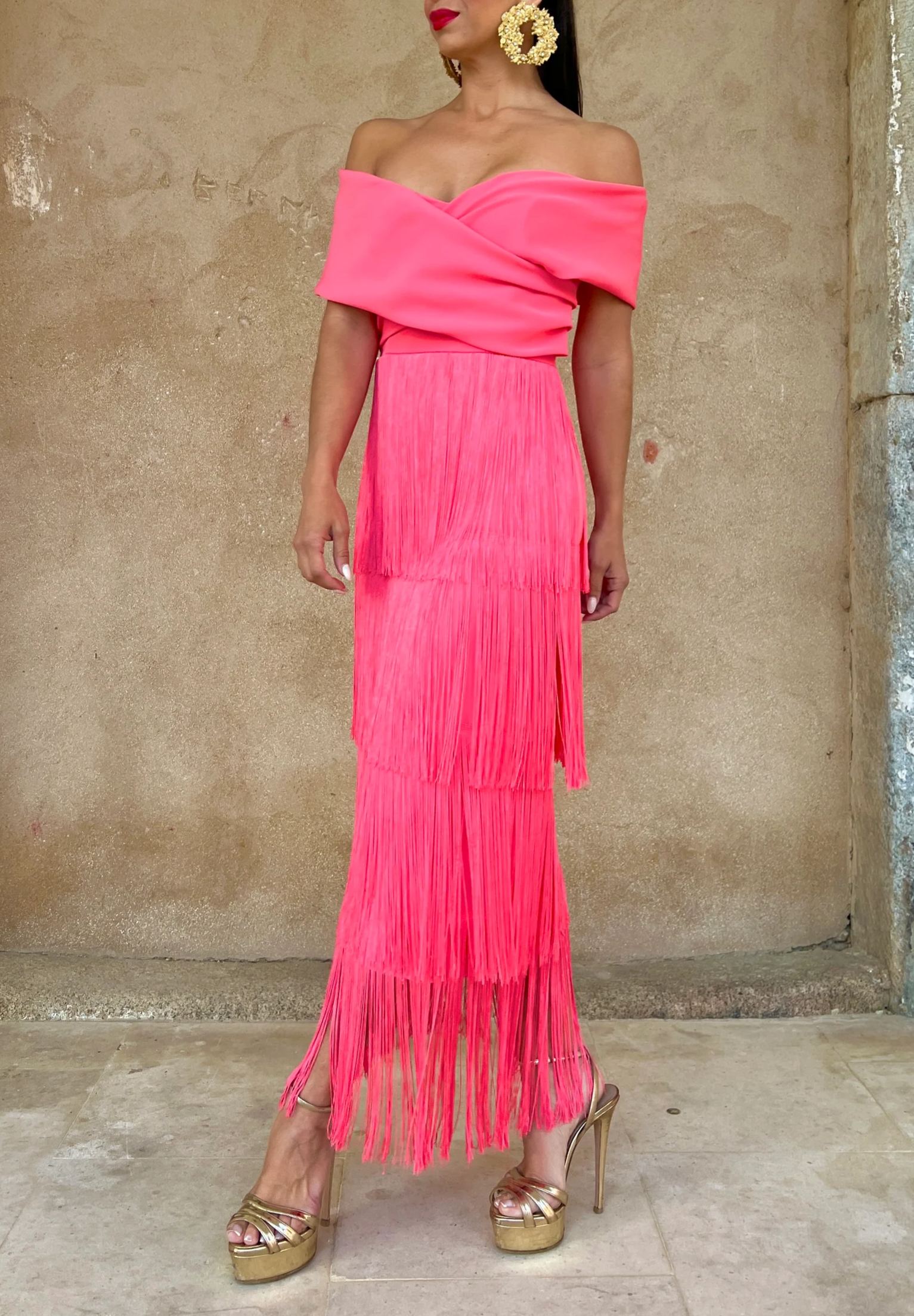 Valentina Coral Dress