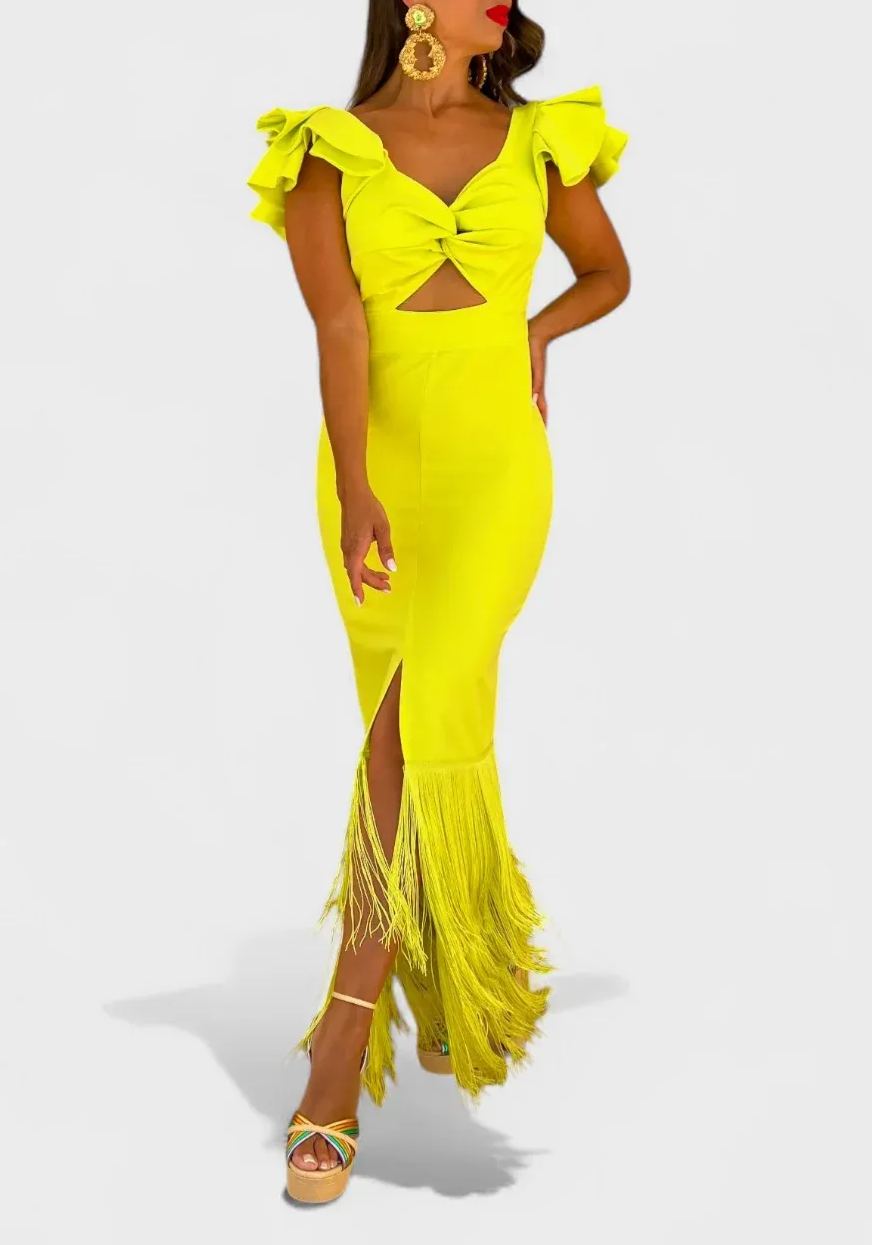Neon Flamenco Dress