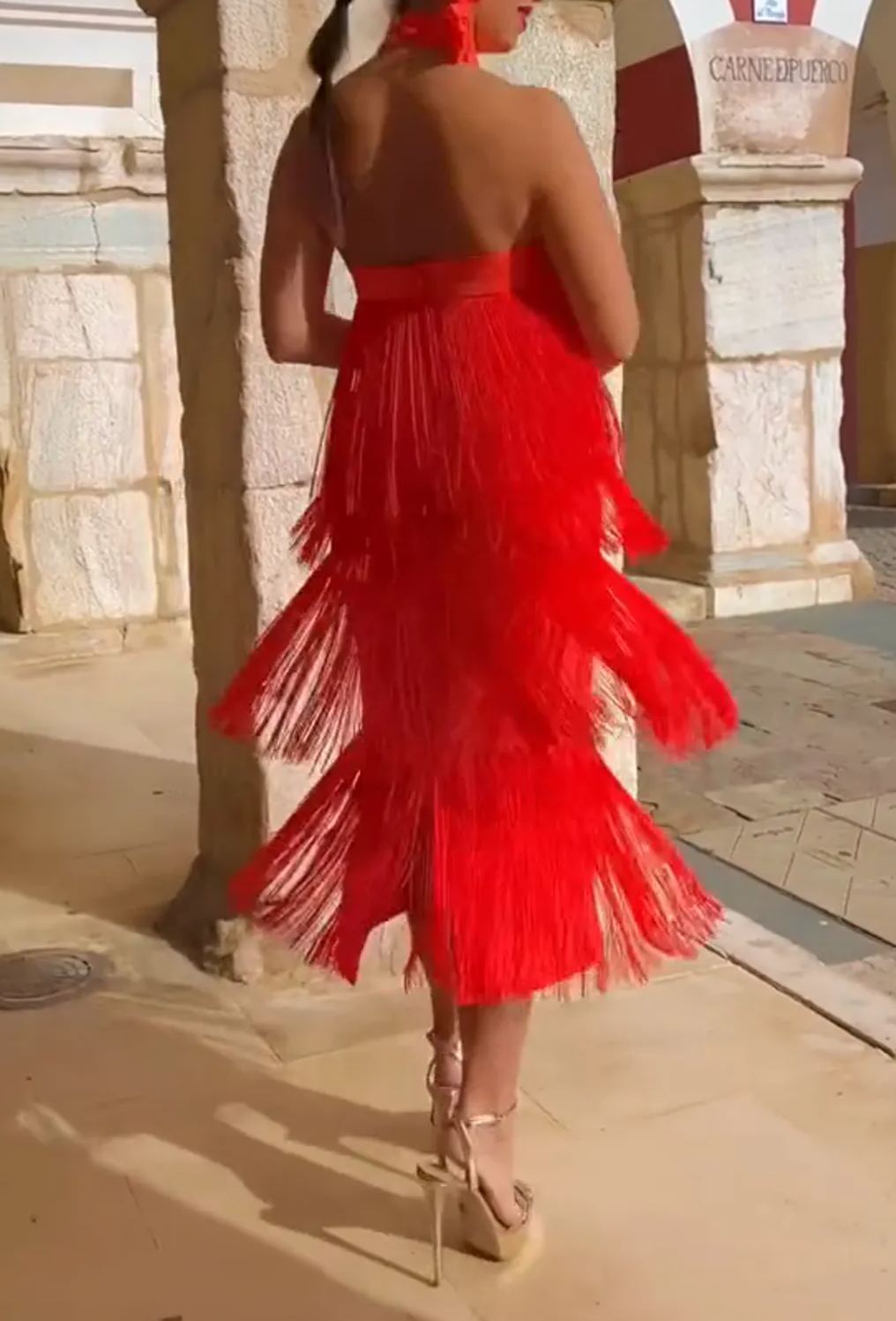 Red Fiona Dress