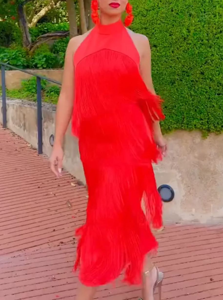 Red Fiona Dress