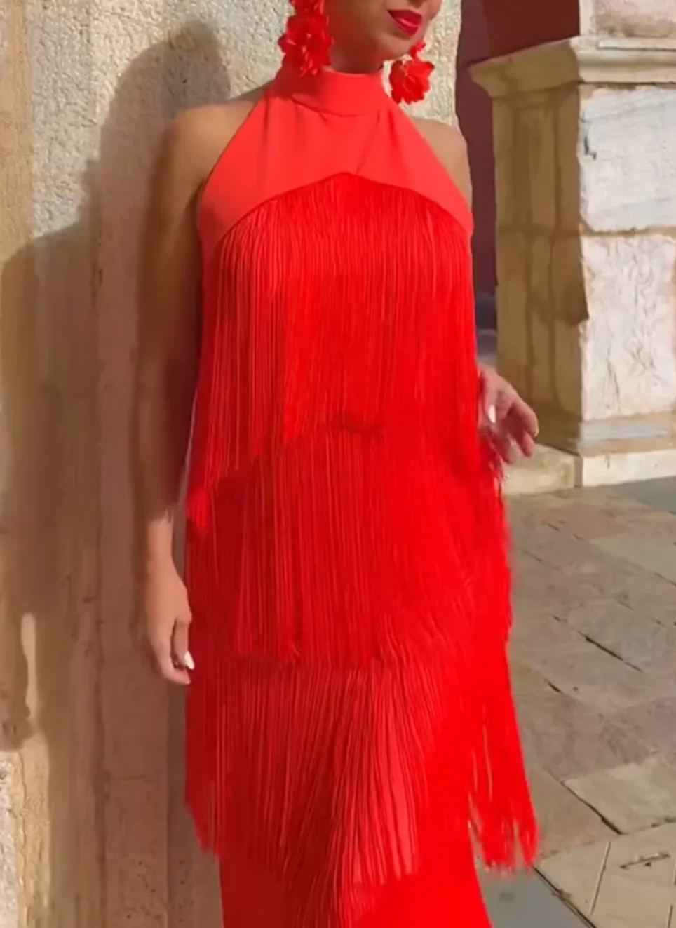 Red Fiona Dress