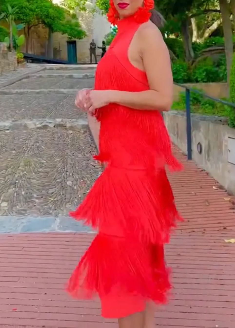 Red Fiona Dress