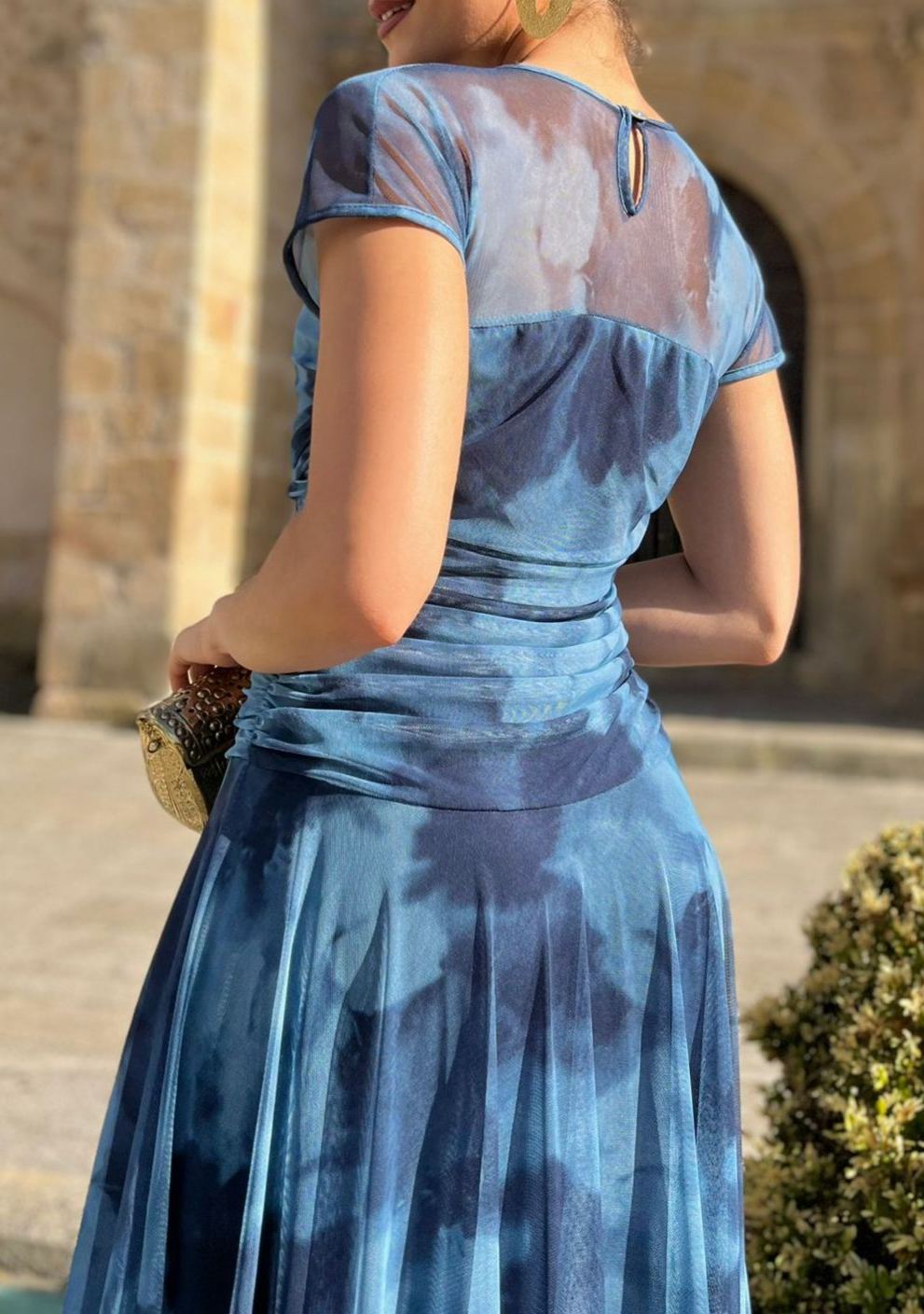 [Copy]One-Shoulder Draped Elegance Gown