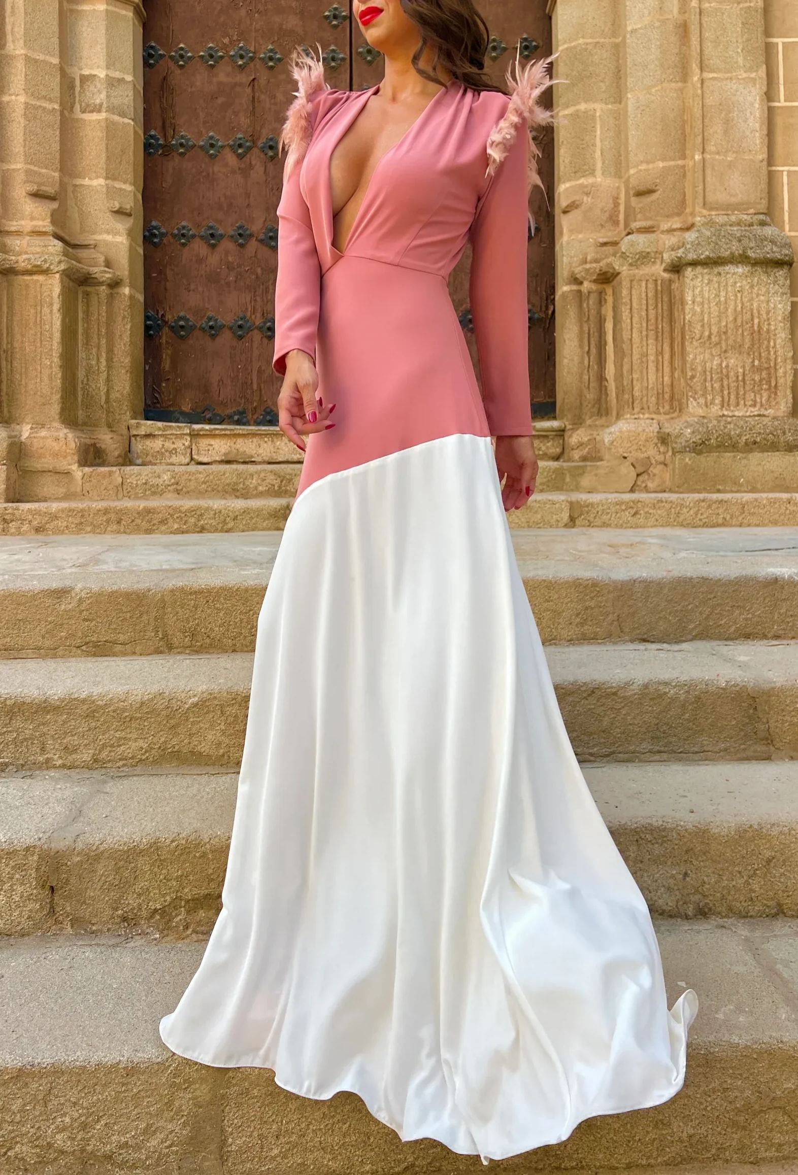 Aura Two-Tone Dress