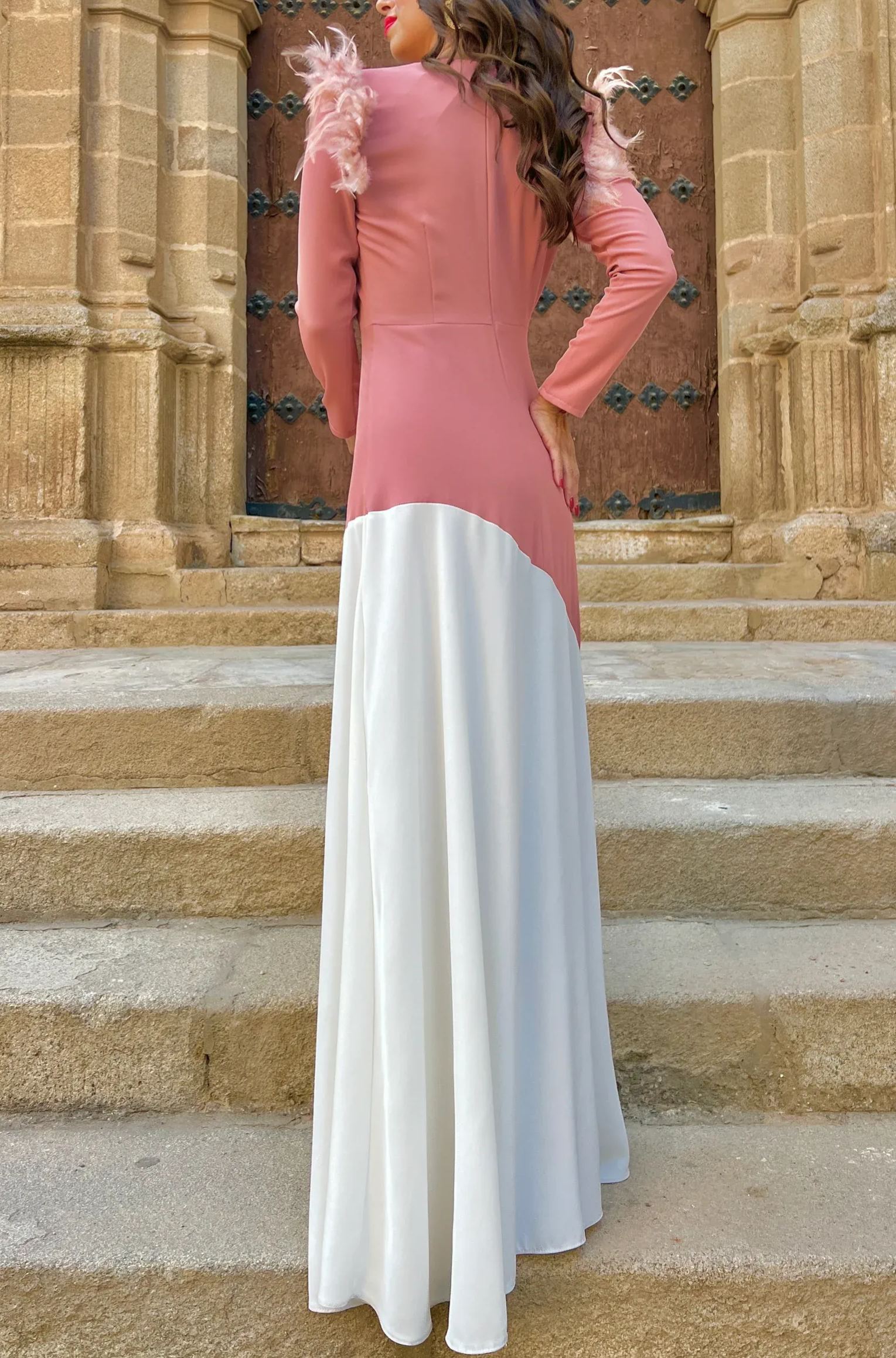 Aura Two-Tone Dress