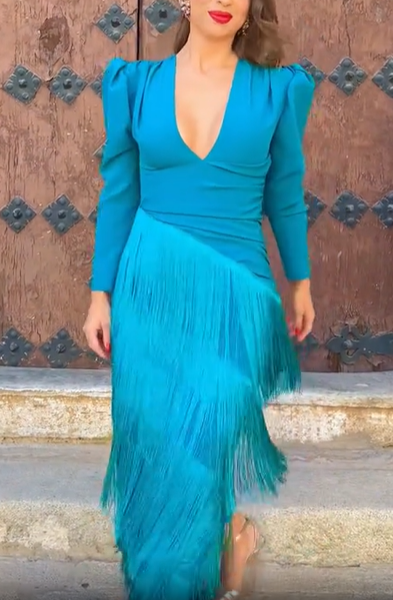 Margaret Petroleum Dress
