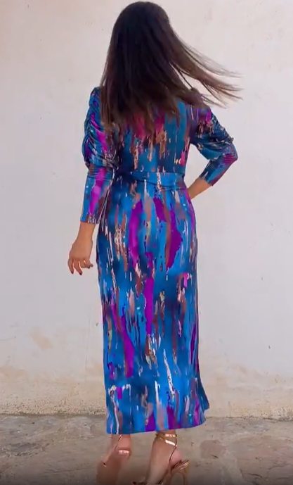 Sandalwood Petroleum Dress