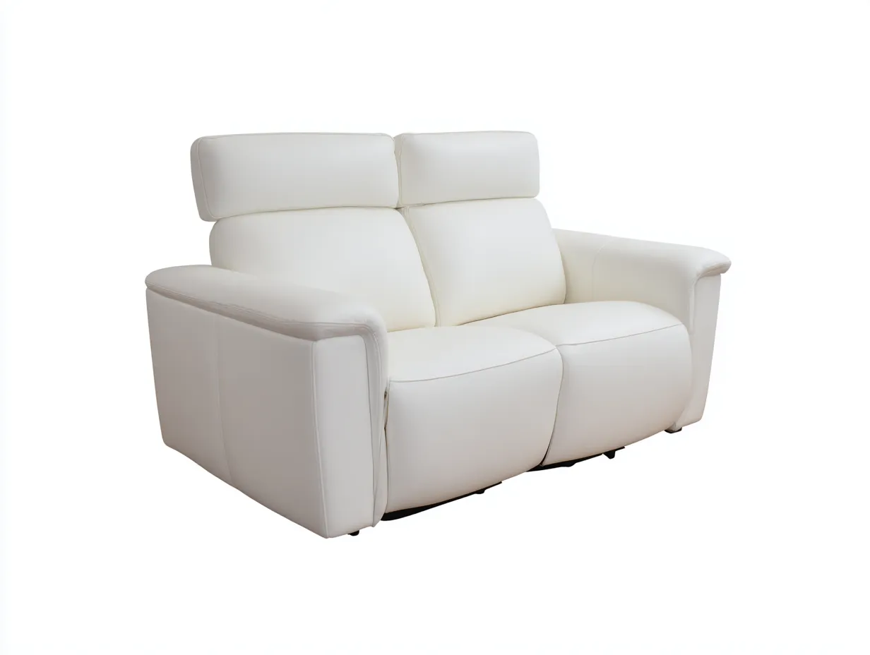 Relaxsofas - Leder - 180x102x106 cm - Weiß - Modern-Homiuphub