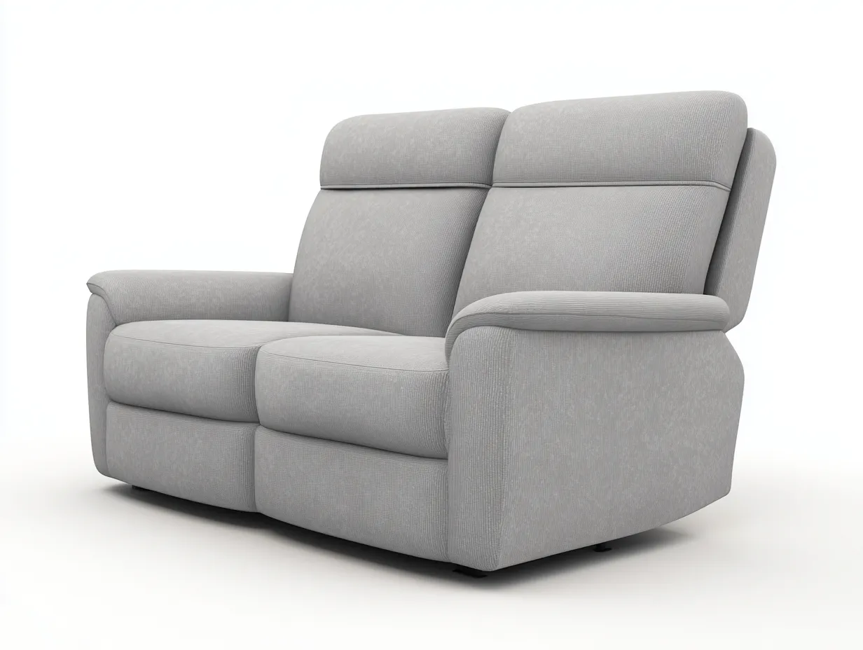 Relaxsofas - Stoff - 174x99x103 cm - Hellgrau - Modern-Homiuphub
