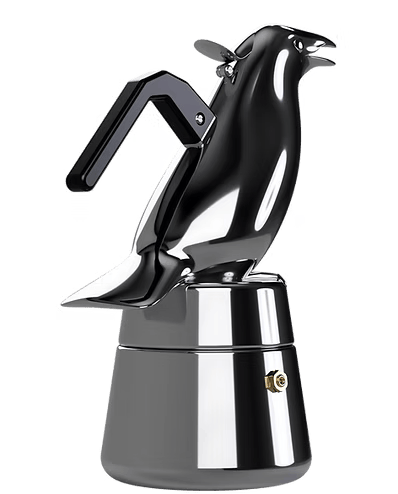 🔥Last Day 48% OFF - 🐦‍⬛ Crowka Pot: A Moka Pot Shaped Like a Crow ☕