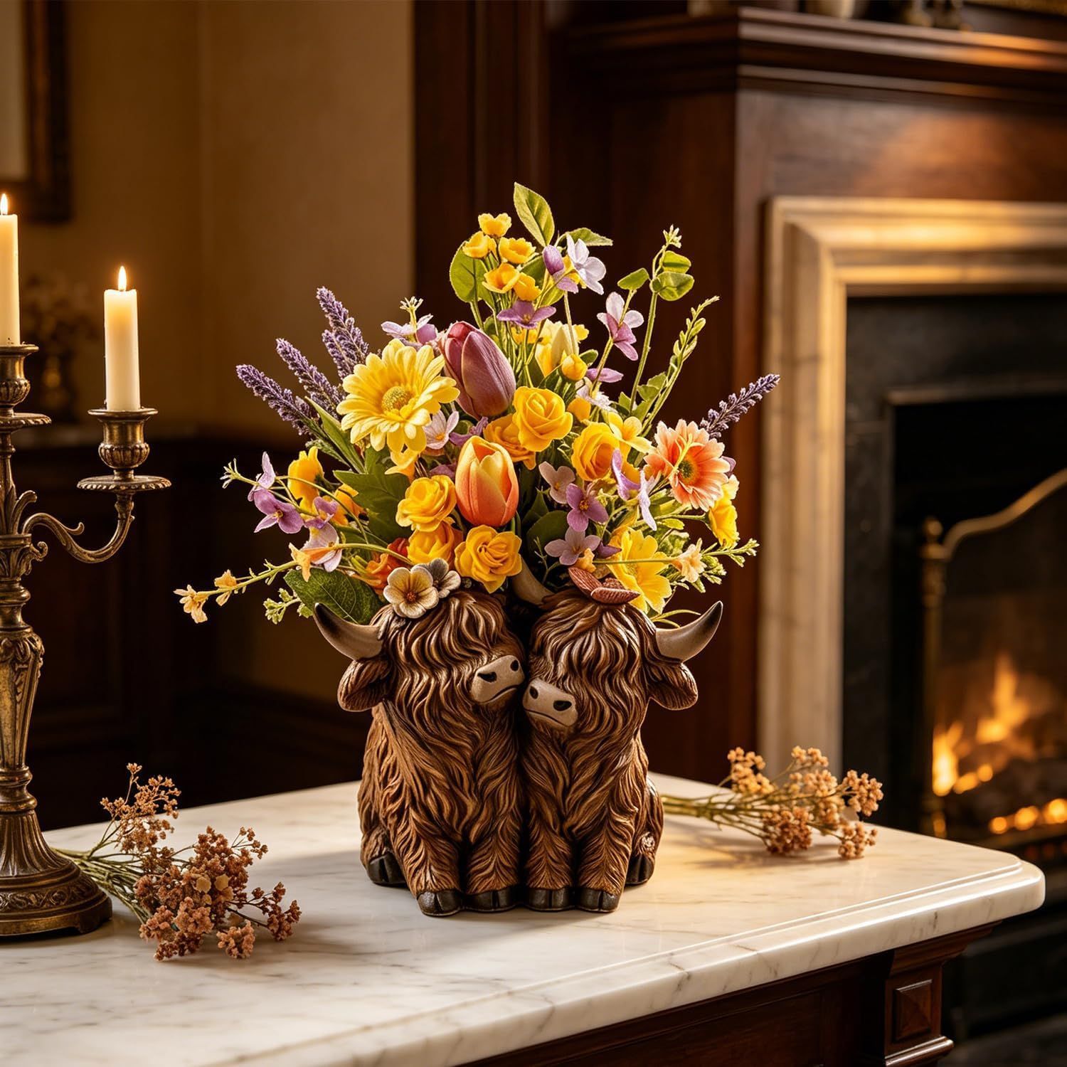 Highland Cow Flower Pot