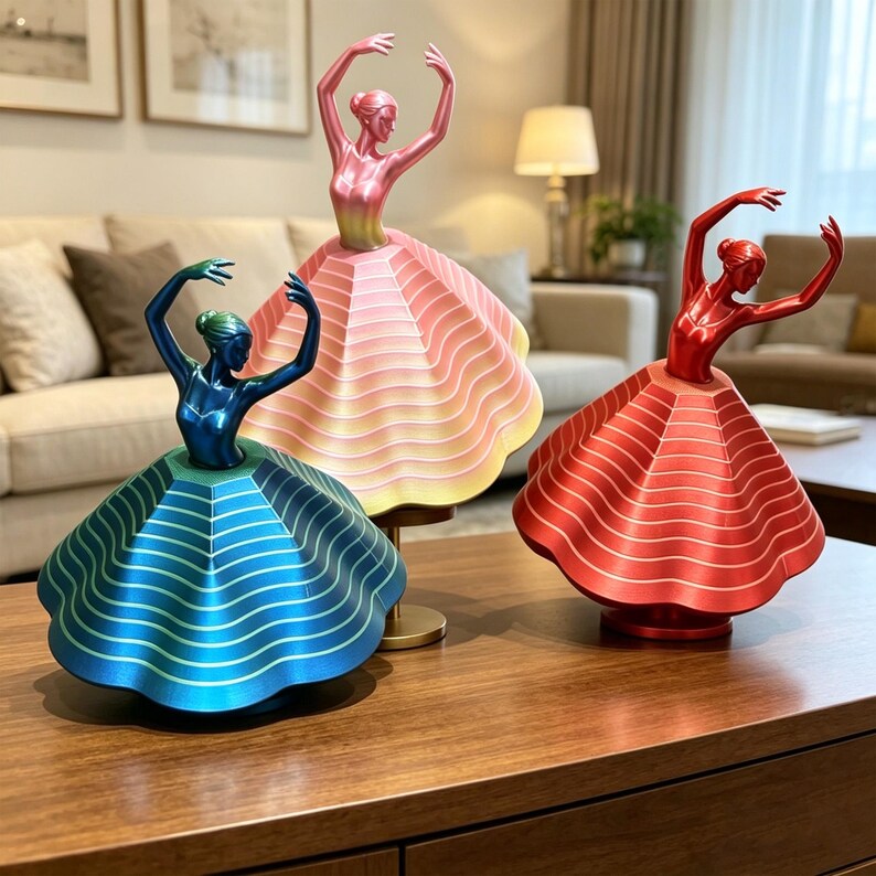 3D Printed Spinning Ballerina