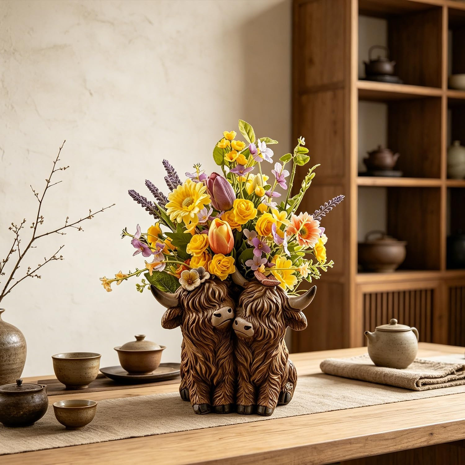 Highland Cow Flower Pot