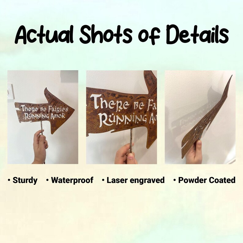 There Be Fairies Running Amok Sign