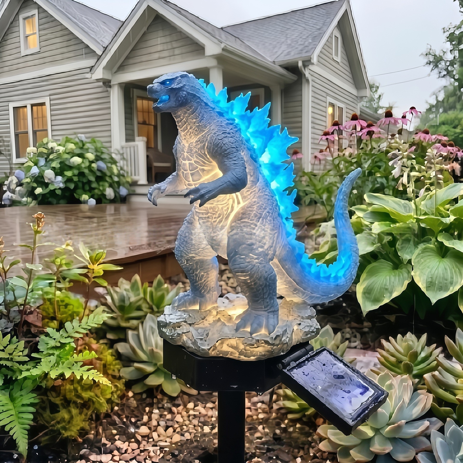 Highland Cow Solar Garden Light