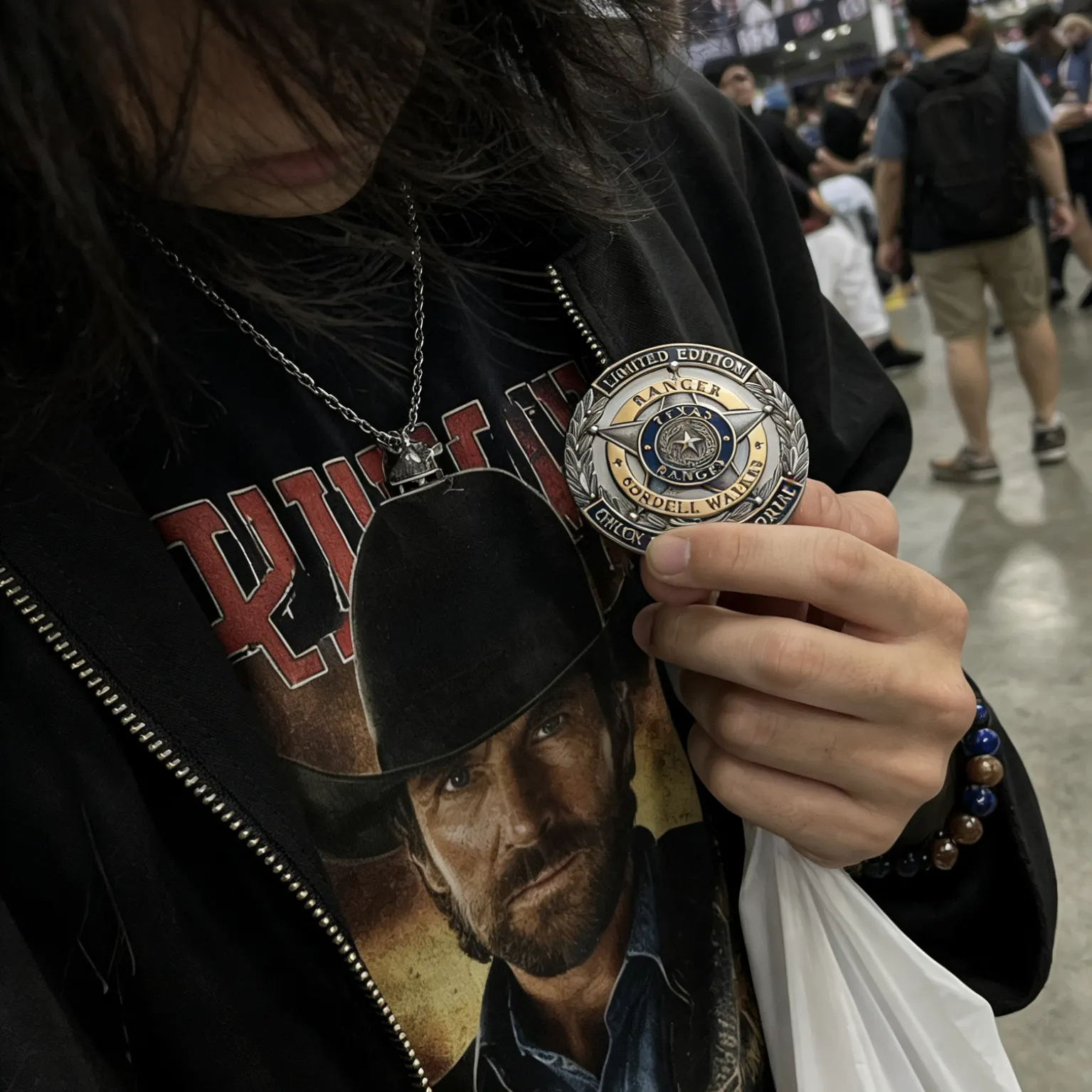Chuck Norris Texas Ranger Cordell Walker Memorial Limited Edition Pin