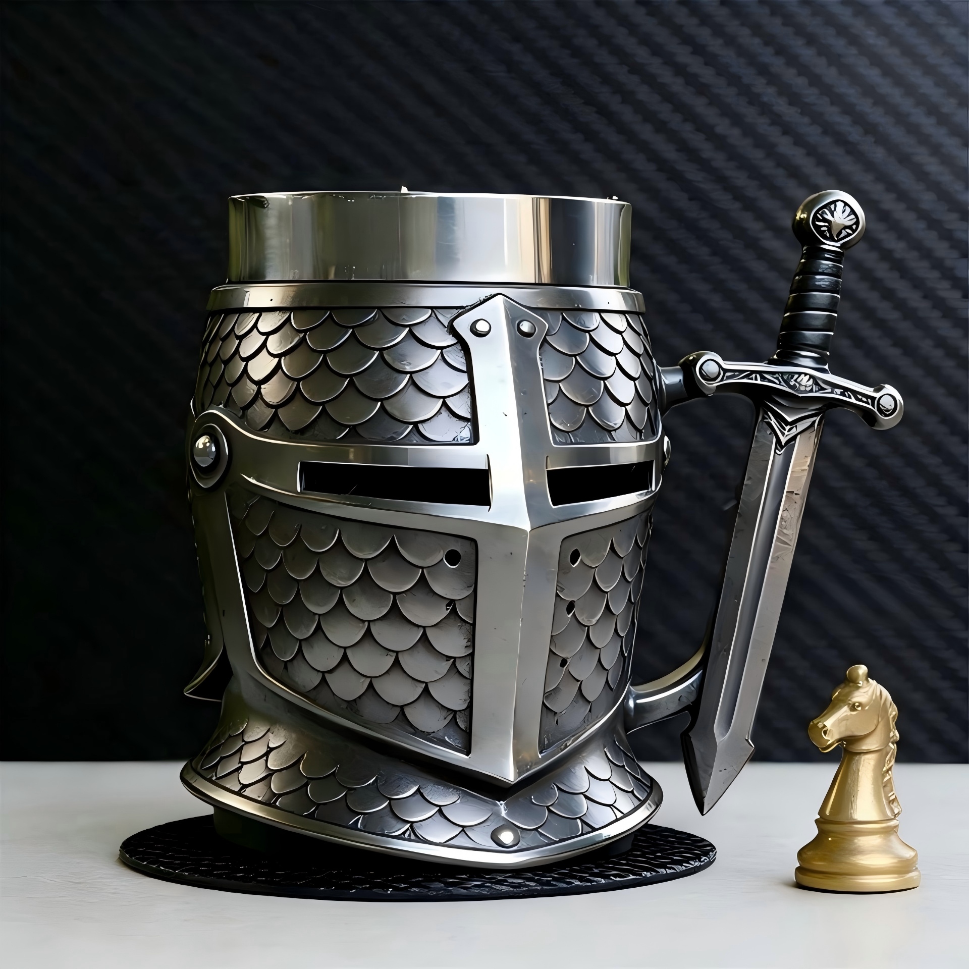 Knight's Helmet Tankard: Drink Like a Medieval Warrior