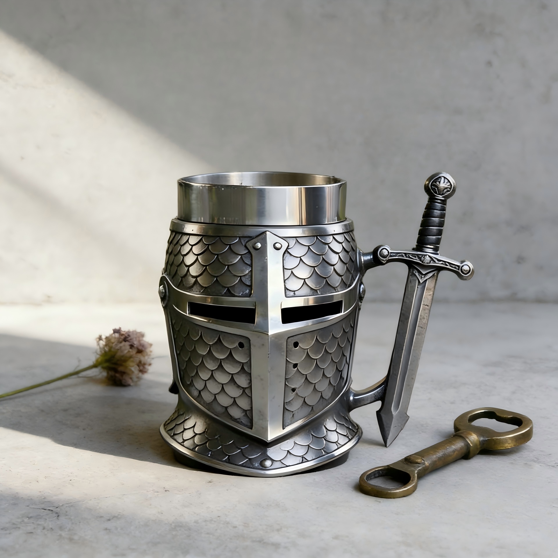 Knight's Helmet Tankard: Drink Like a Medieval Warrior