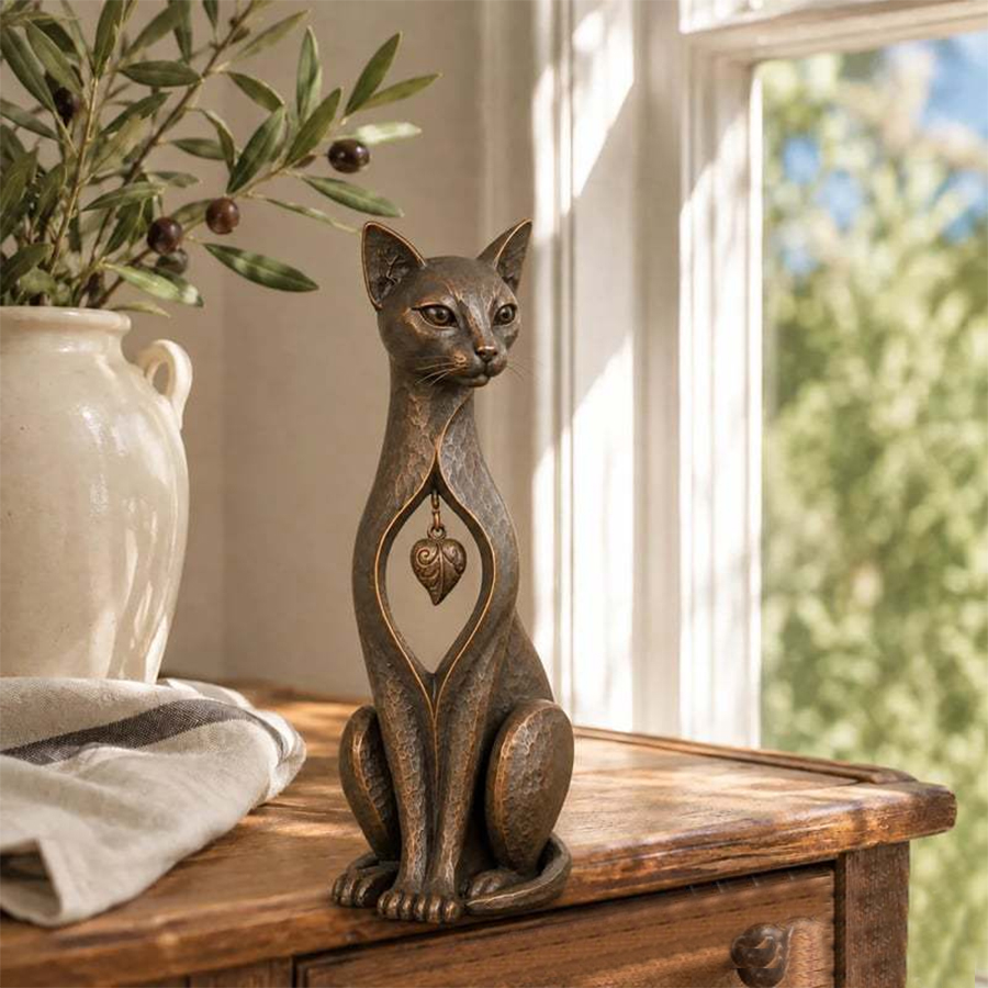 ⭐Heritage Charm French Bulldog Sculpture – Vintage Iron Frenchie Accent for Timeless Interiors