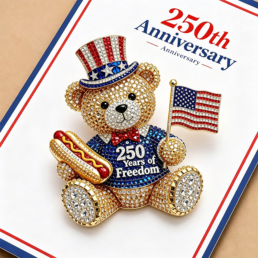 Commemorative Liberty Bow Pin