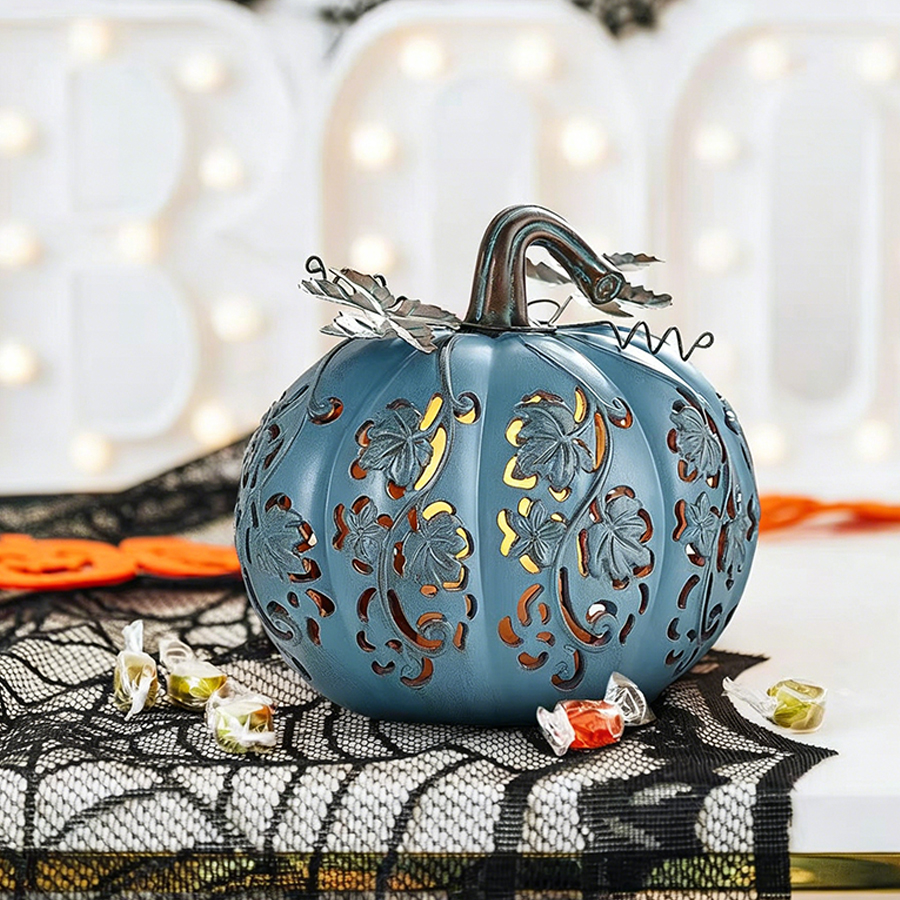 Light-Up Halloween Gourd Decoration