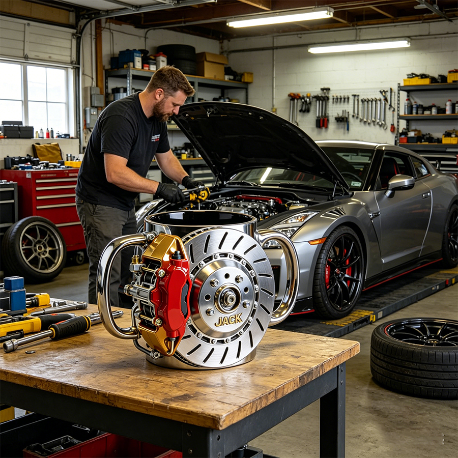 Personalized Car Brake Disc-Themed Mug