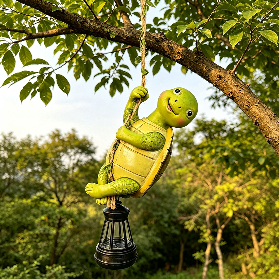 Solar Garden Squirrel Statue Decor
