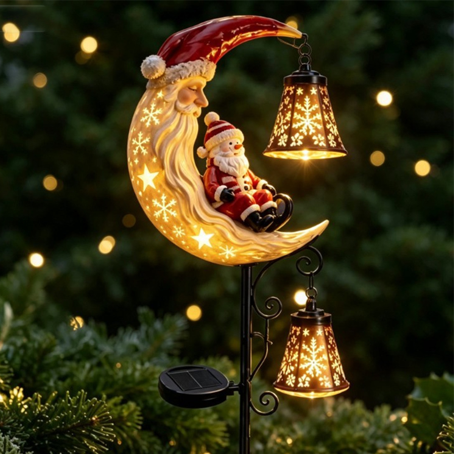 🔥Last Day 50% OFF🔔 Christmas Moon Solar Stake Light